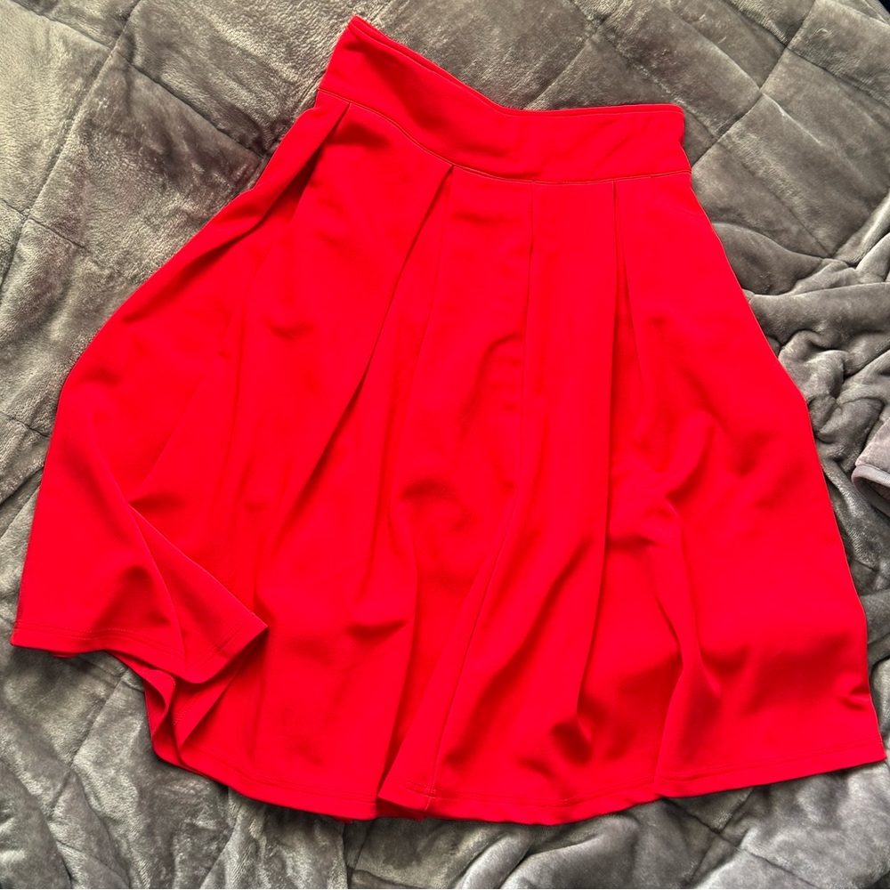 Elegant Red Women's Skirt